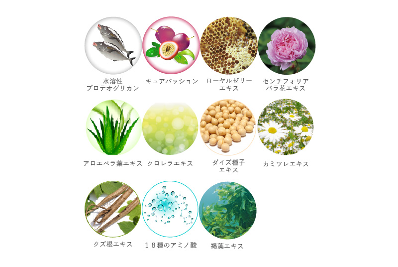 11種類の贅沢美容成分